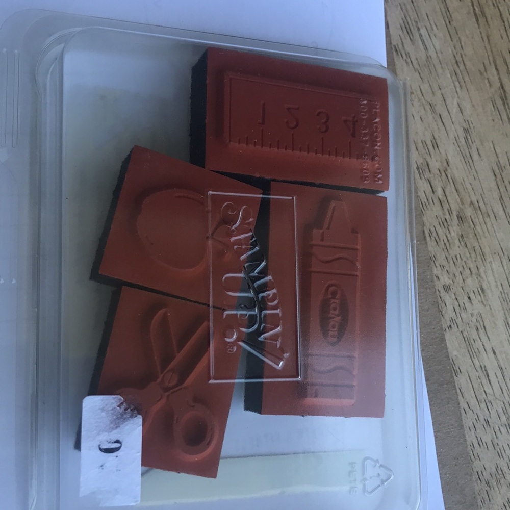 Stampin up school set rubber stampers